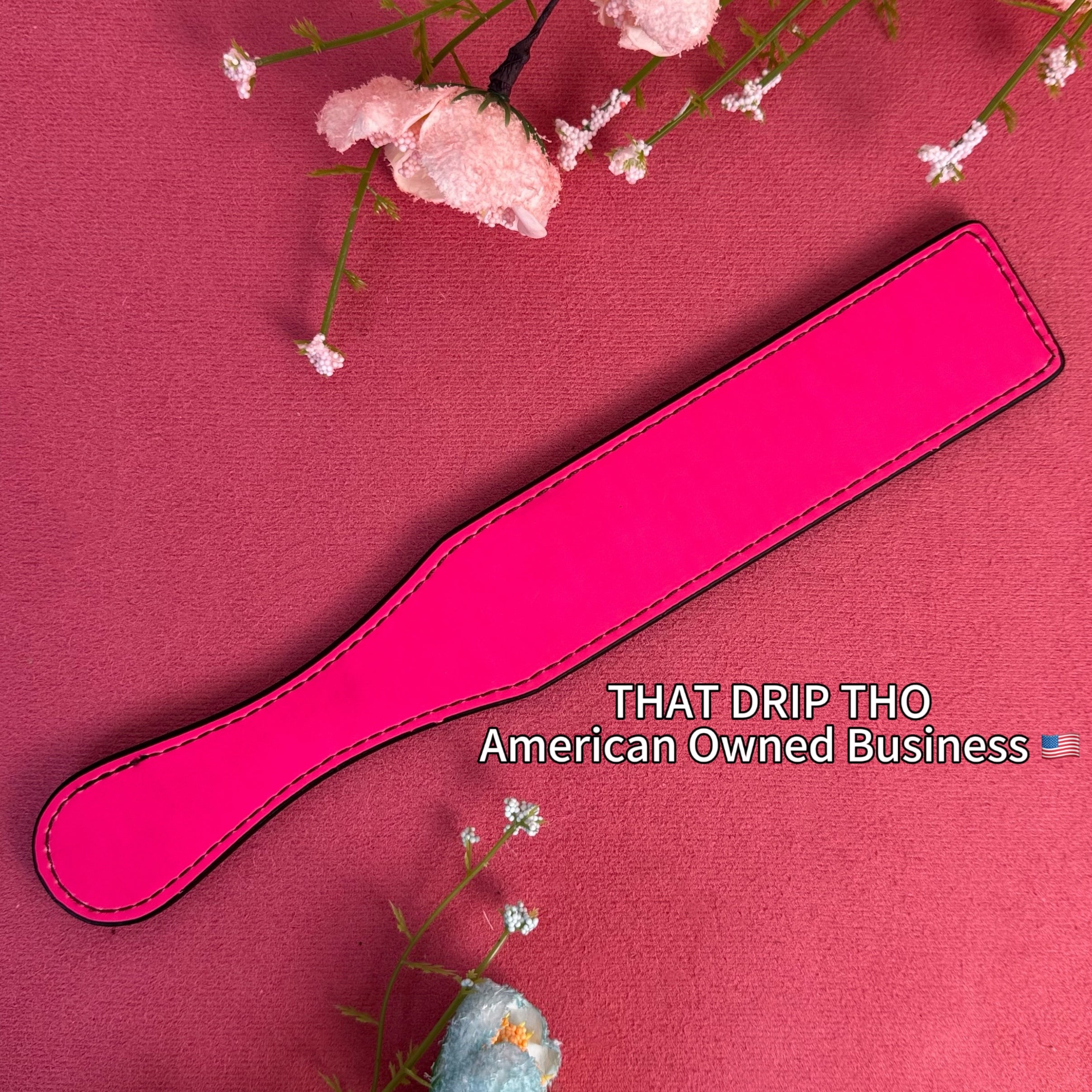 Color-Changing Rouge Leather Paddle