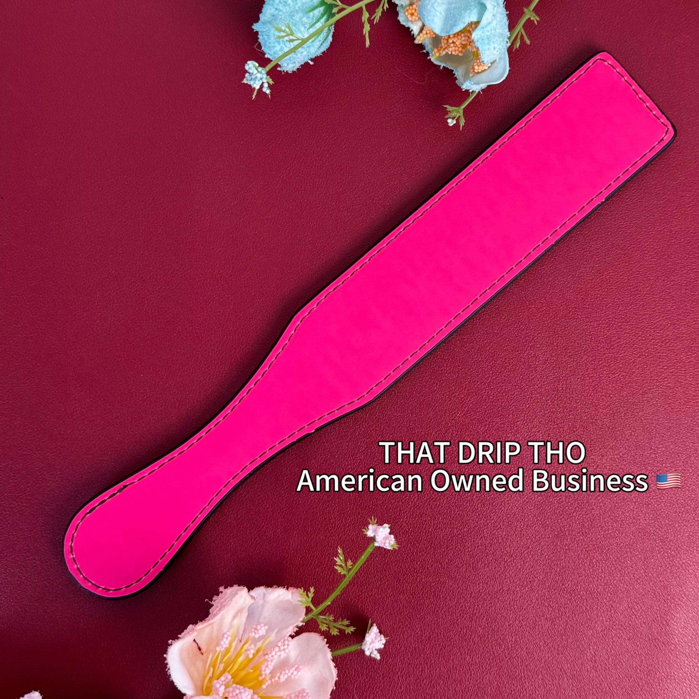 Color-Changing Rouge Leather Paddle