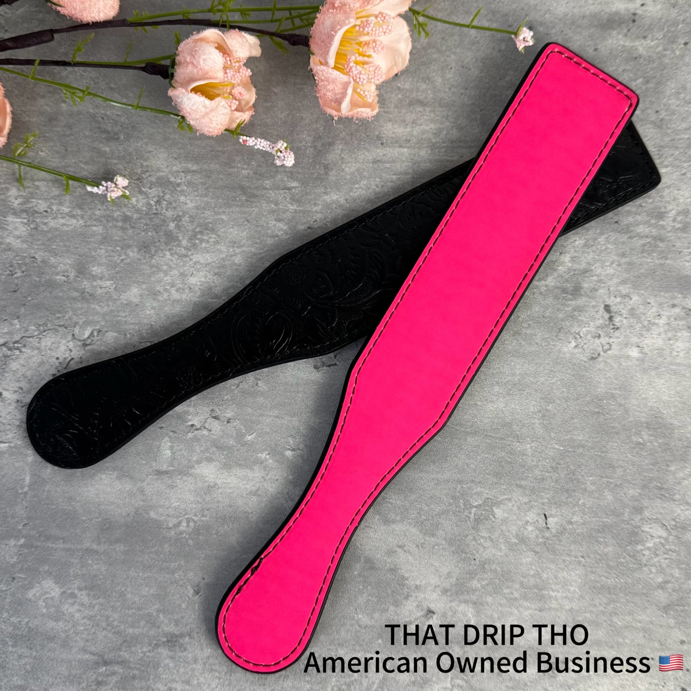 Color-Changing Rouge Leather Paddle