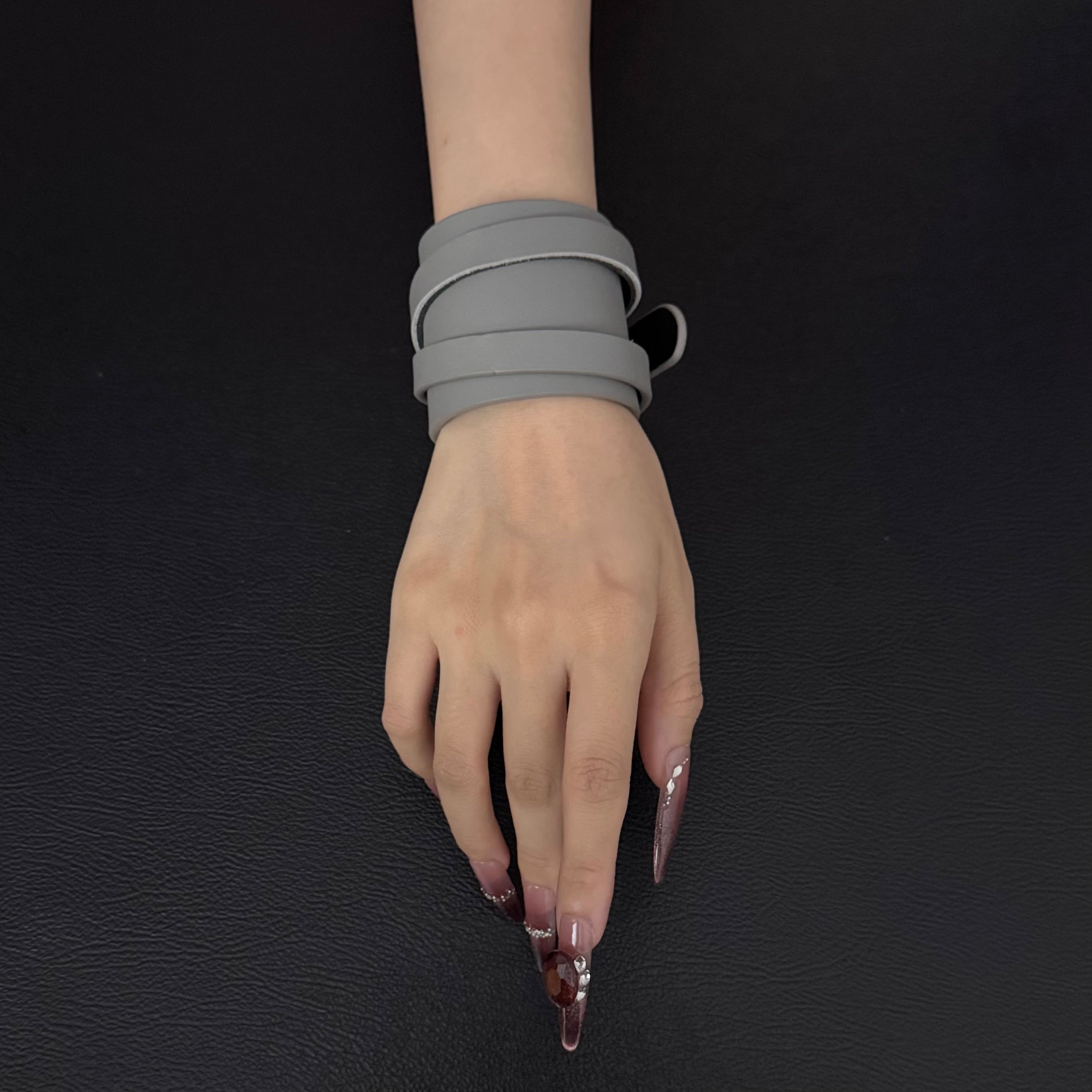 Unisex Fogbound Leather Dual-Wear Bracelet-(Non Heat Reactive)