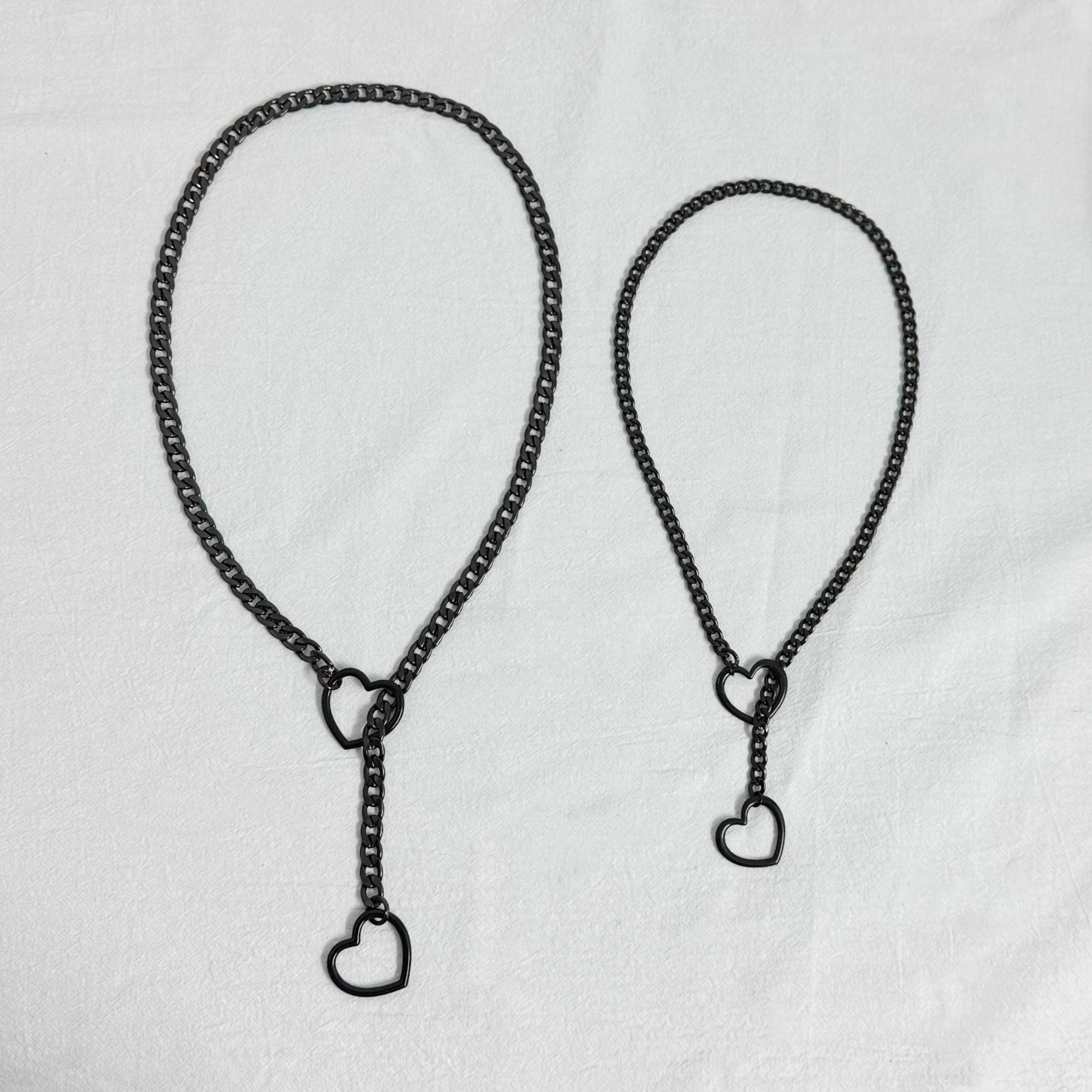 Luxe Chain (Special Heart O-rings Necklace) ( Large Size ) ( 3 colors available)