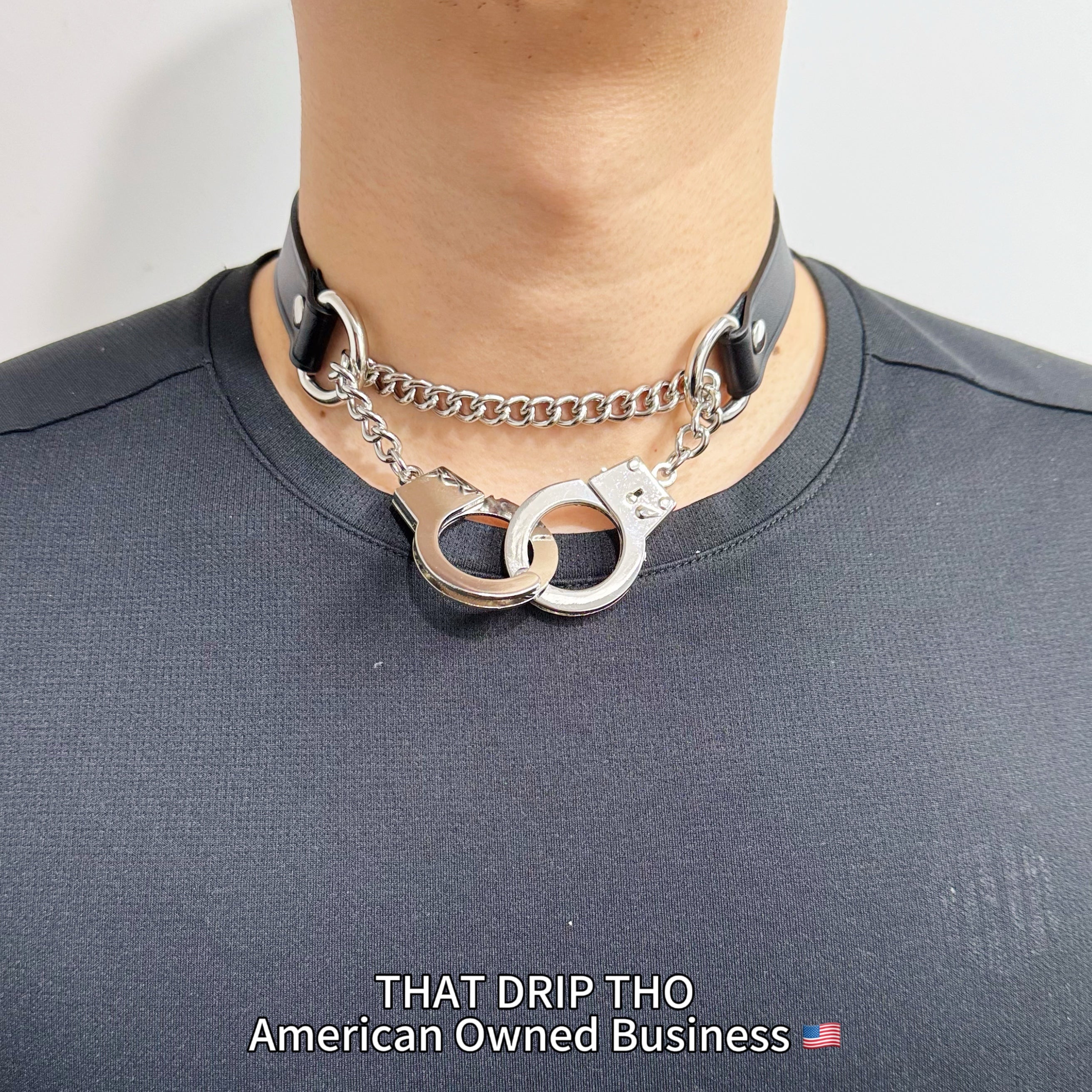 Handcuff Leather Choker
