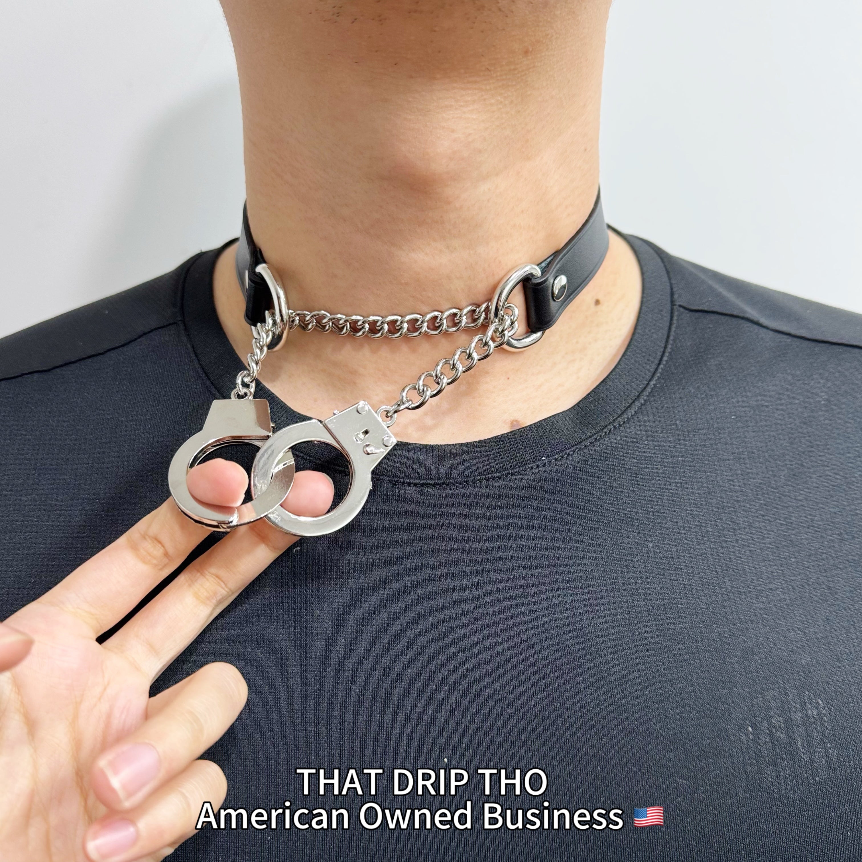 Handcuff Leather Choker