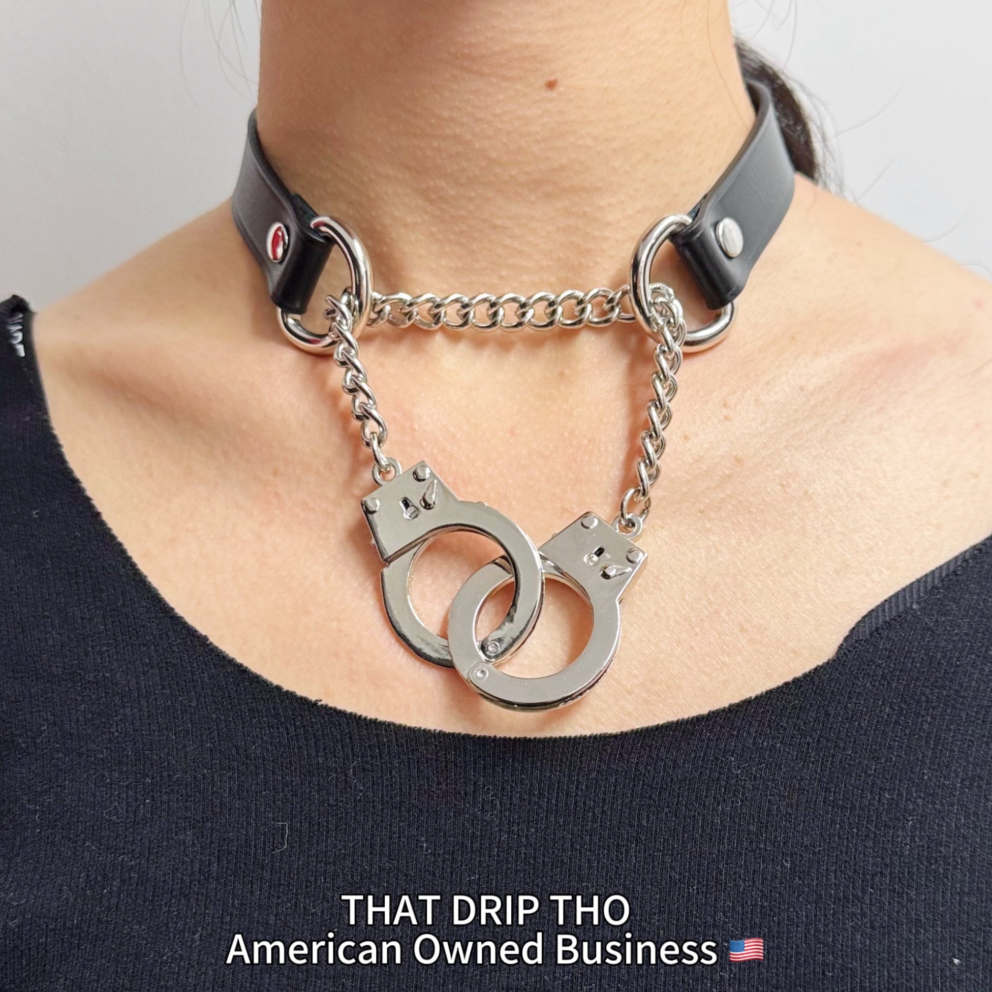 Handcuff Leather Choker