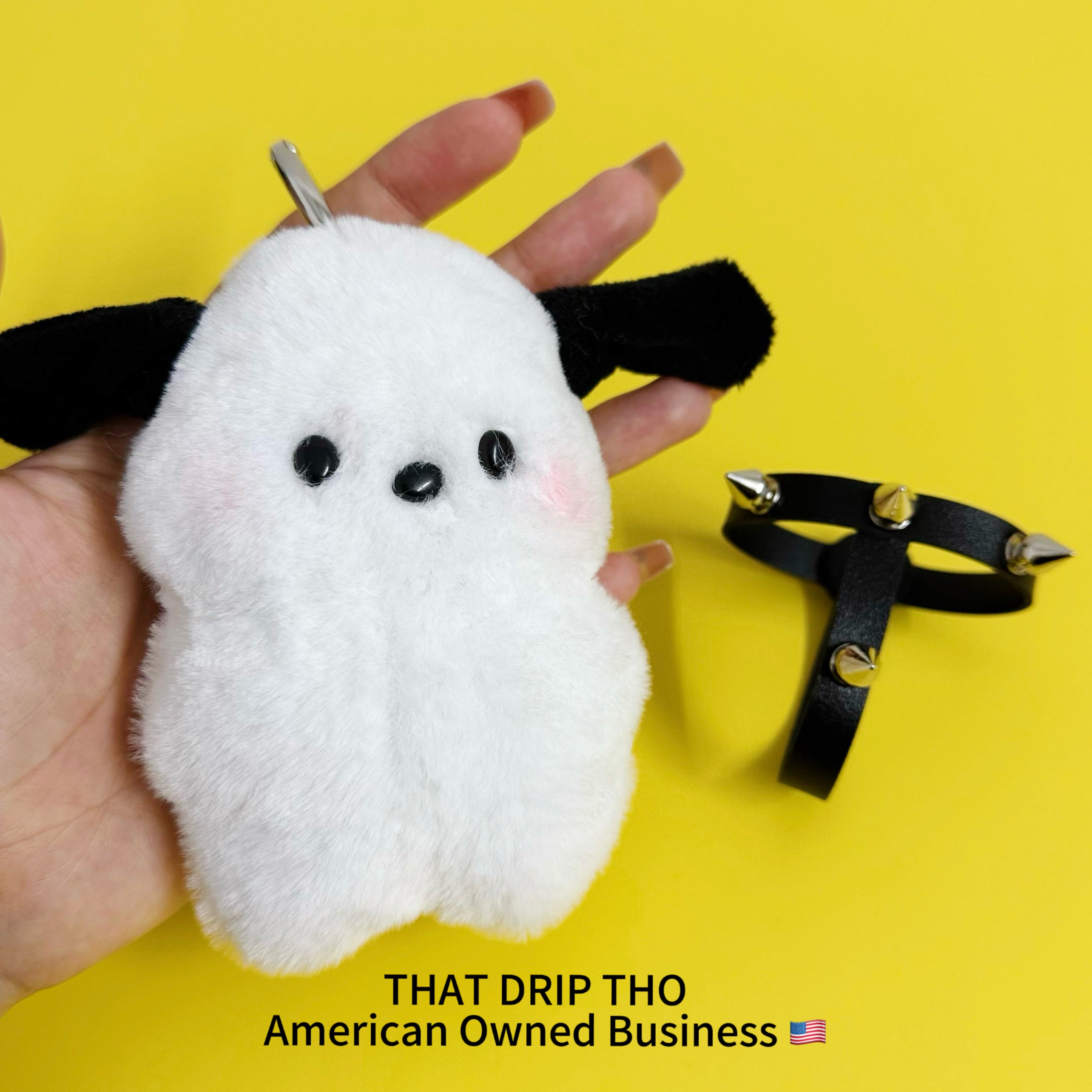 Spiked Puppy Keychain