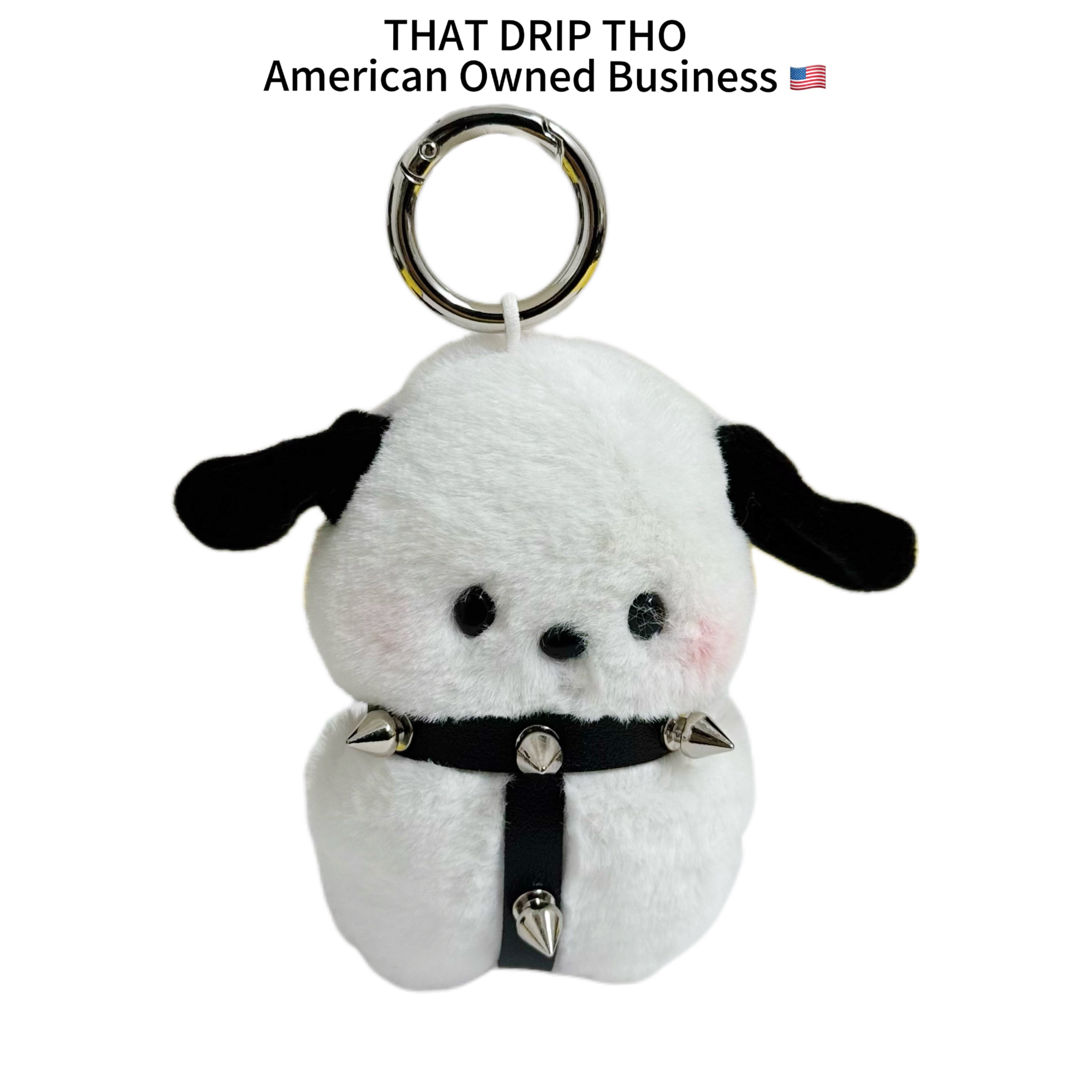 Spiked Puppy Keychain