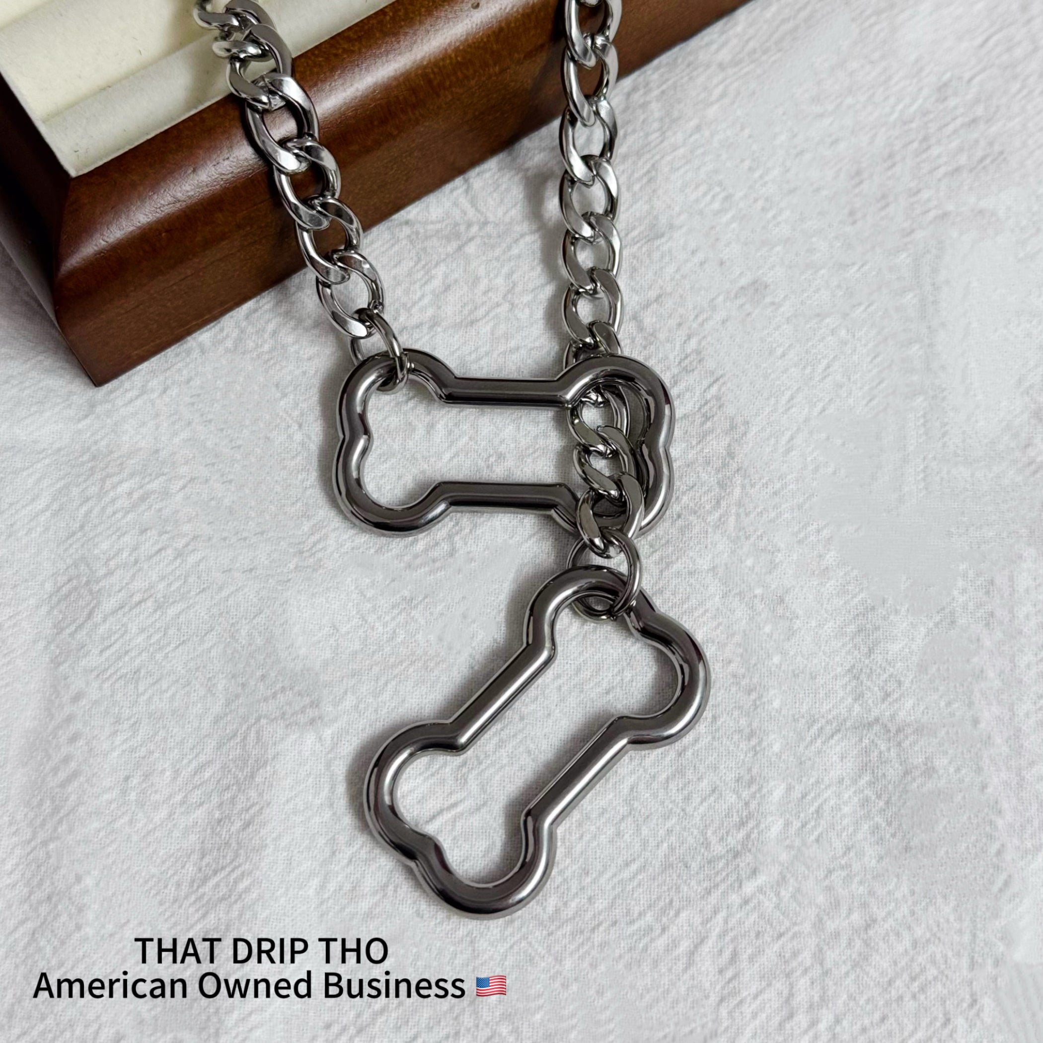 Doggy Bone Slip Chain Necklace