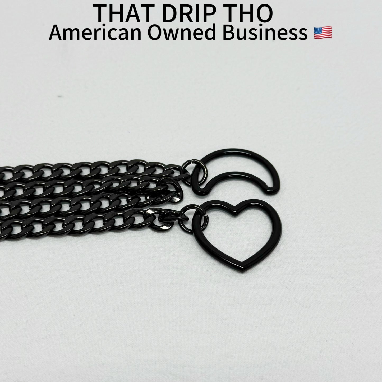 Luxe Chain (Special Black Moon & Heart Necklace)