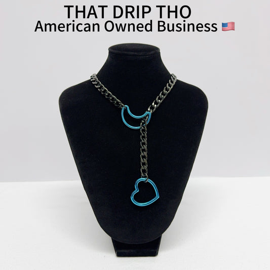 Luxe Chain (Special Blue Moon & Heart Necklace)