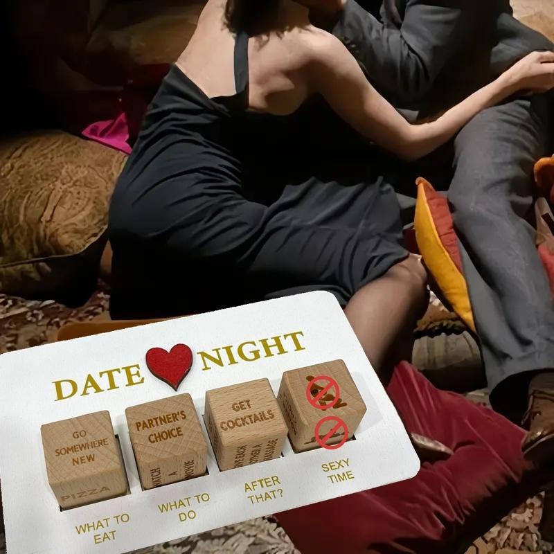 Affection Date Night Wood Dice Game