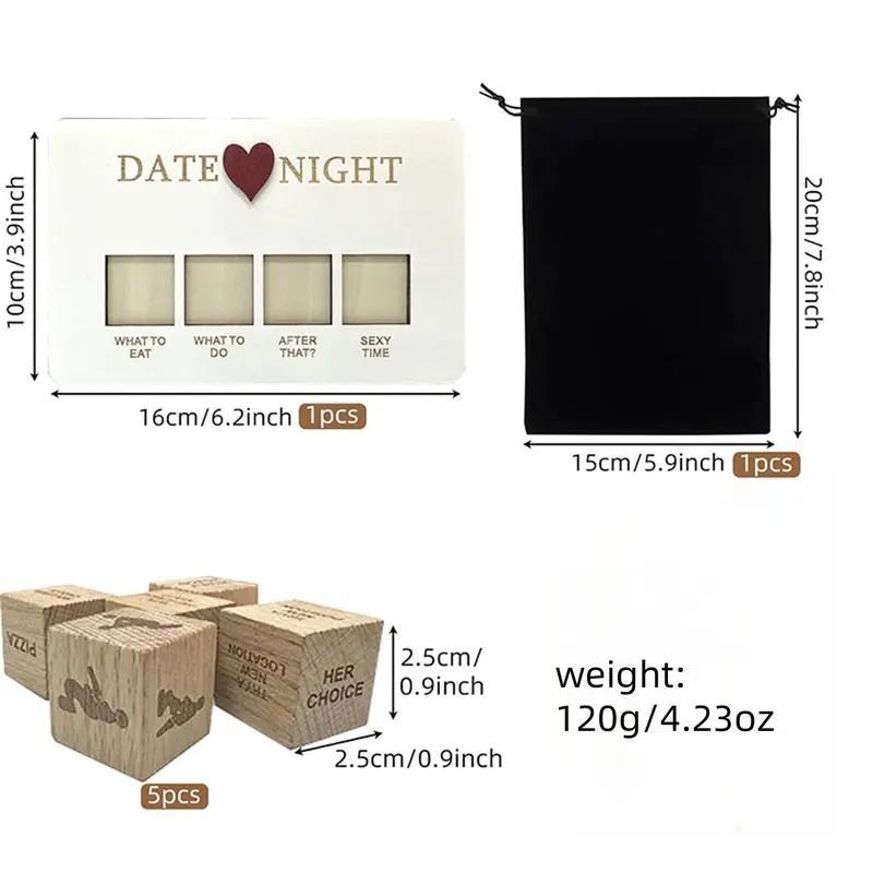 Affection Date Night Wood Dice Game