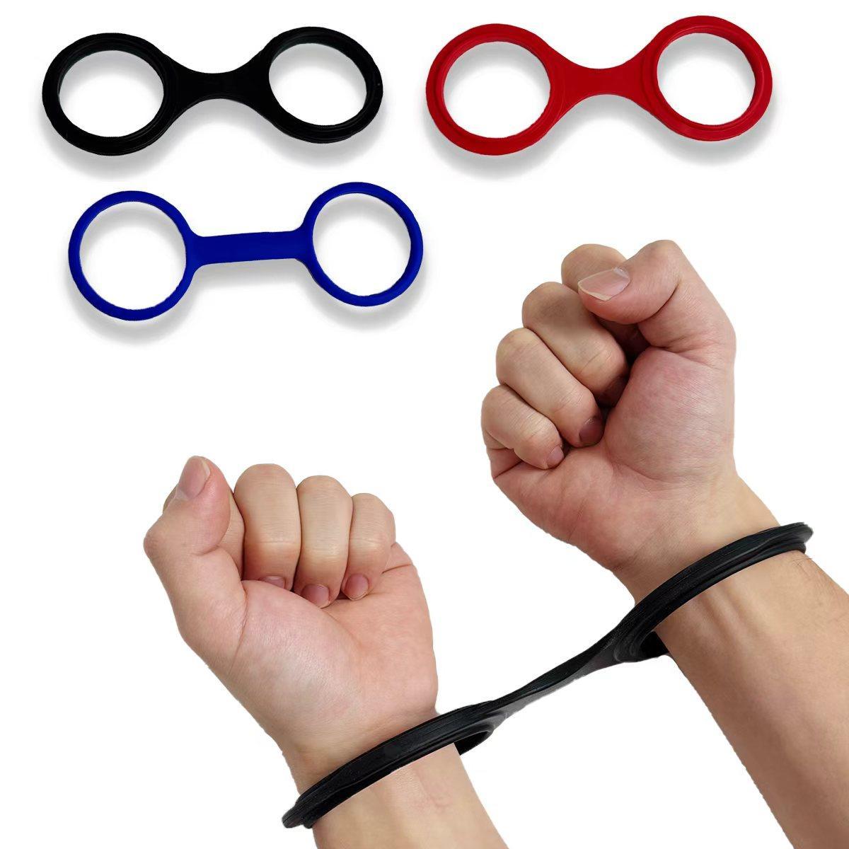 Slip-On Rubber / Durable Silicone Handcuffs