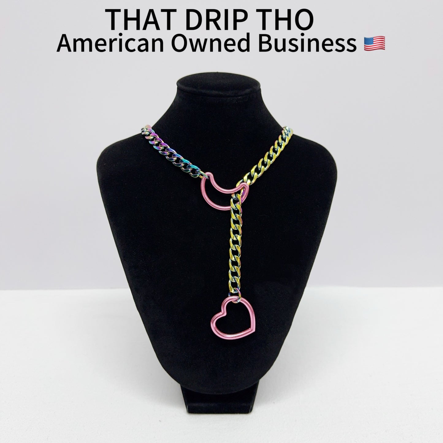 Luxe Chain (Special Pink Moon & Heart Necklace)