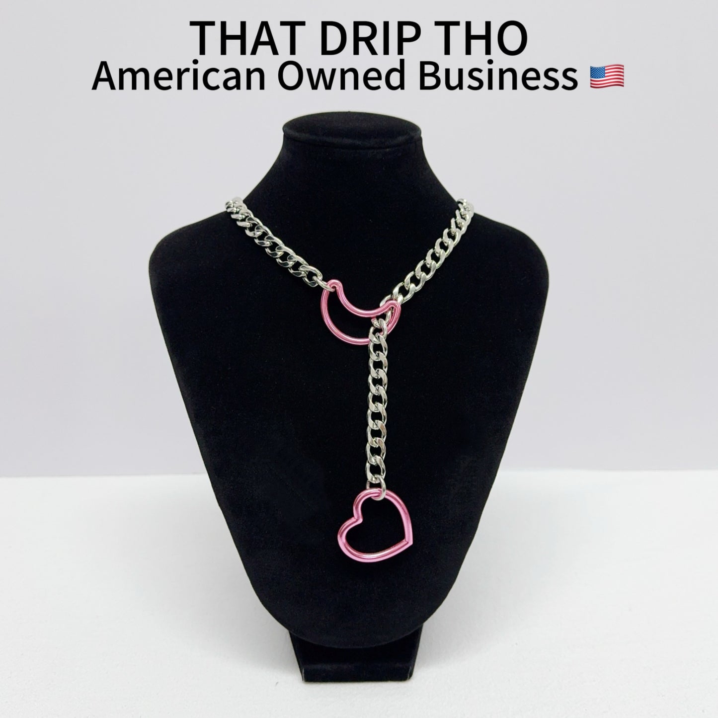 Luxe Chain (Special Pink Moon & Heart Necklace)