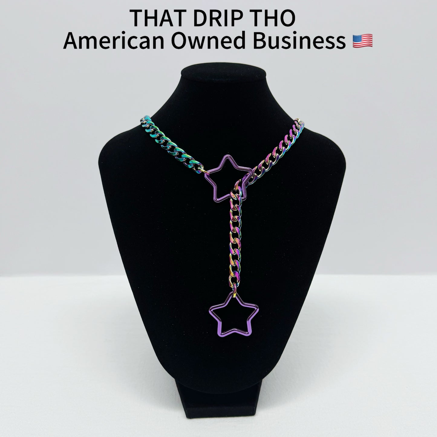 Luxe Chain (Special Double Purple Star Pendants Necklace)