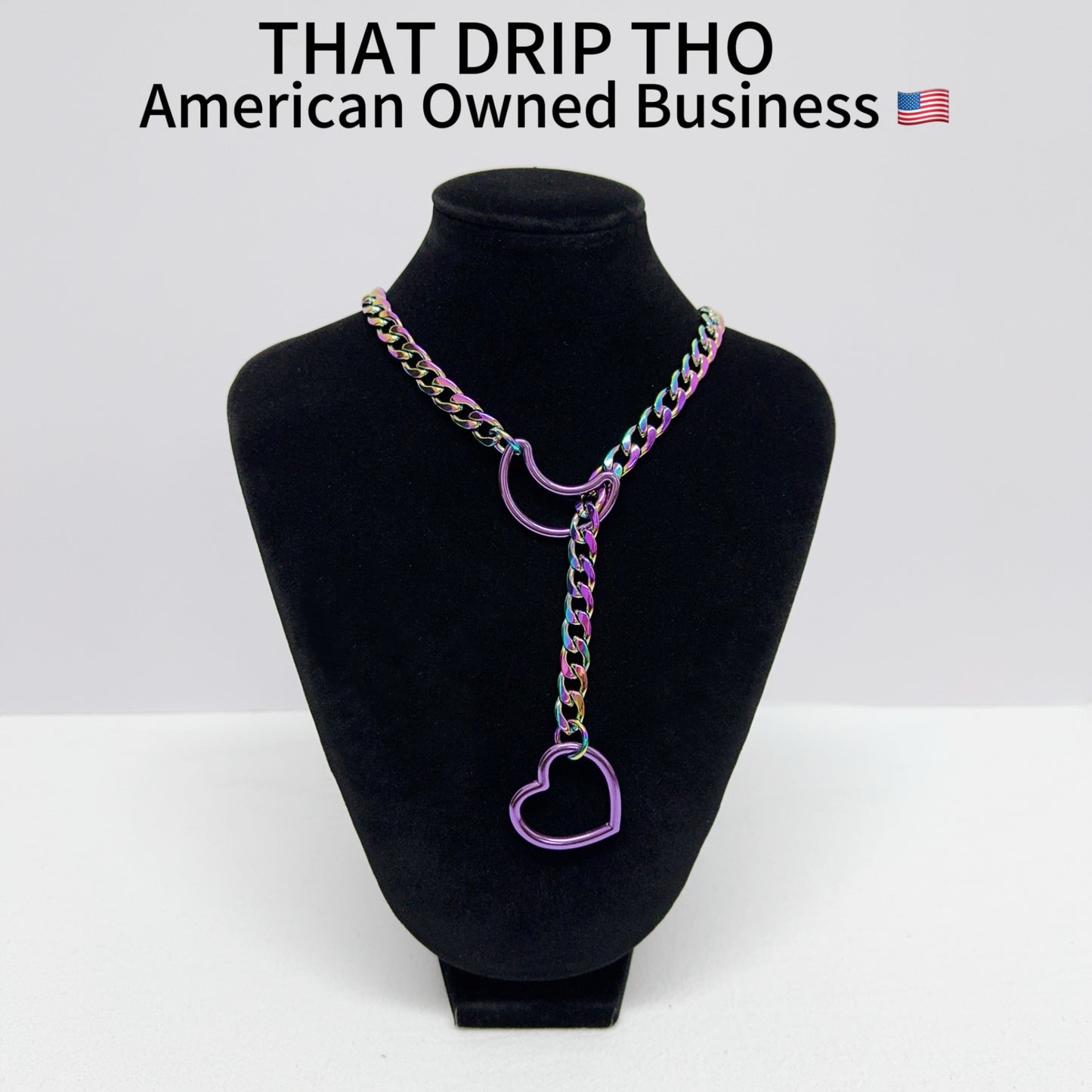 Luxe Chain (Special Purple Moon & Heart Necklace)