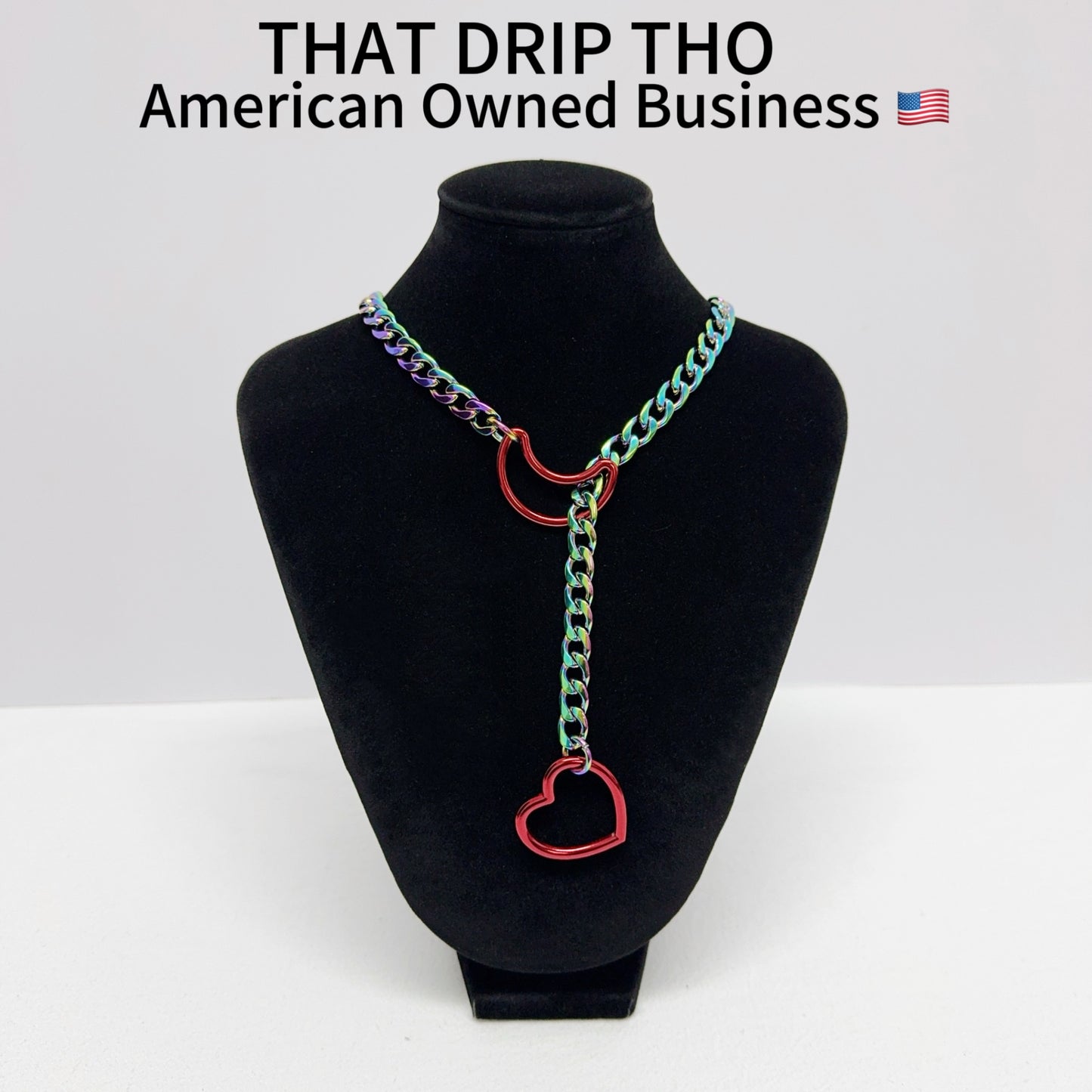 Luxe Chain (Special Red Moon & Heart Necklace)