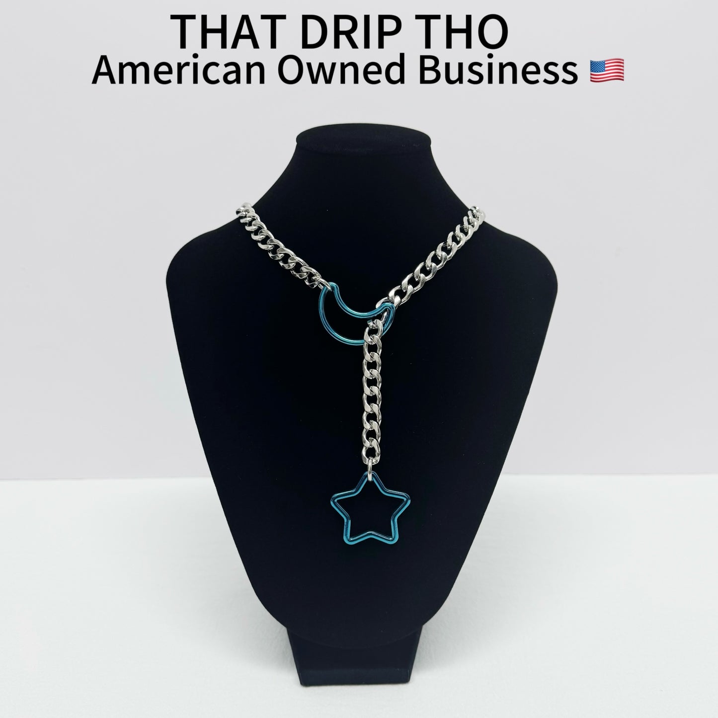 Luxe Chain (Special Star&Moon with Silver chain Necklace)