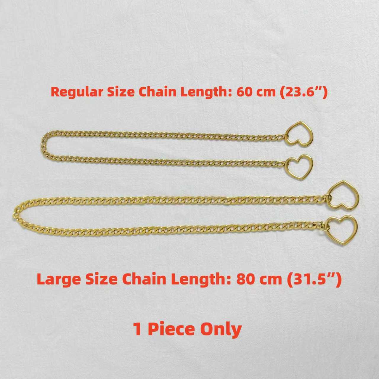 Luxe Chain (Special Heart O-rings Necklace) ( Large Size ) ( 3 colors available)