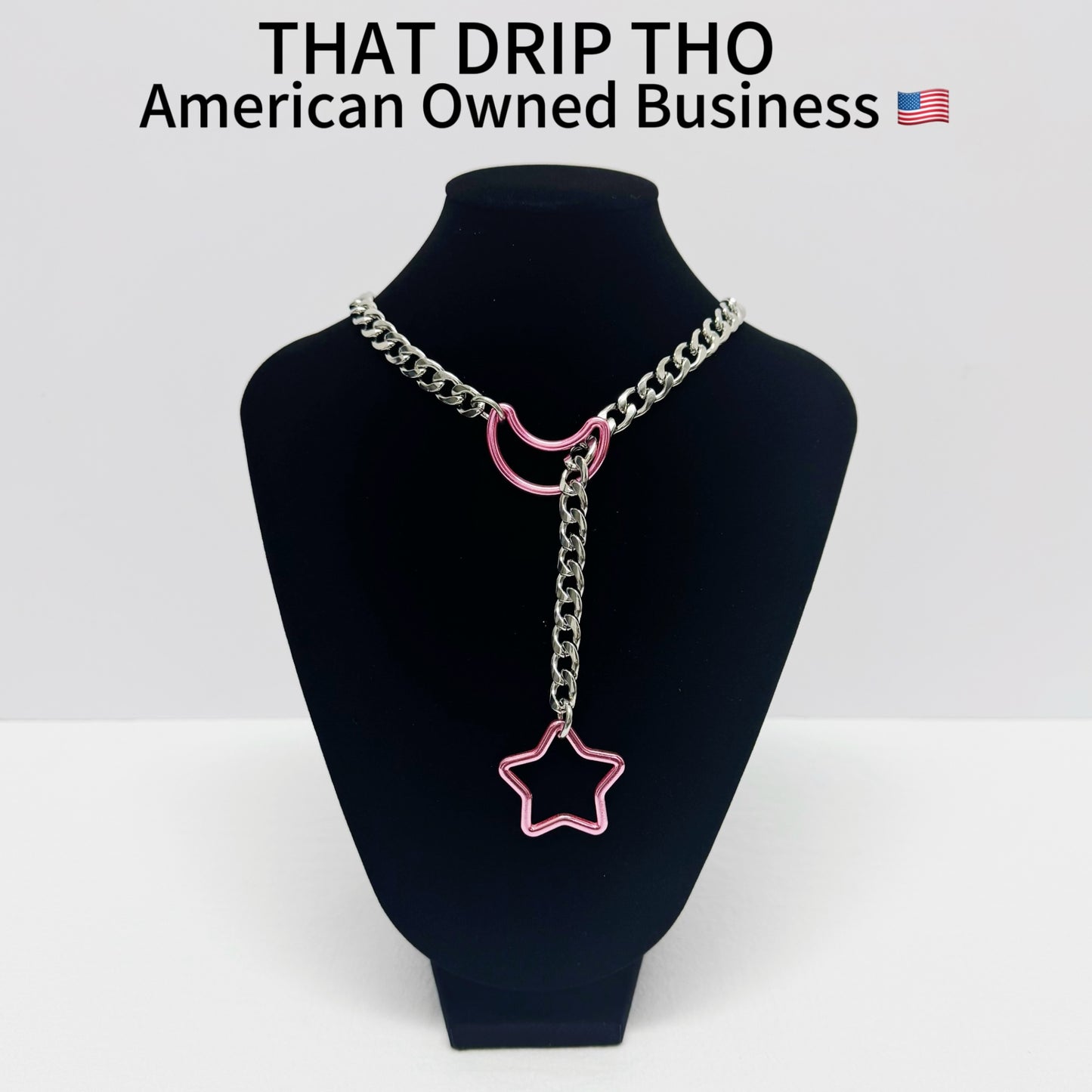 Luxe Chain (Special Star&Moon with Silver chain Necklace)