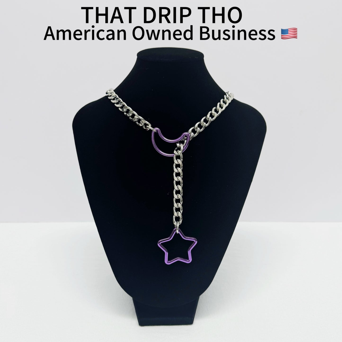 Luxe Chain (Special Star&Moon with Silver chain Necklace)